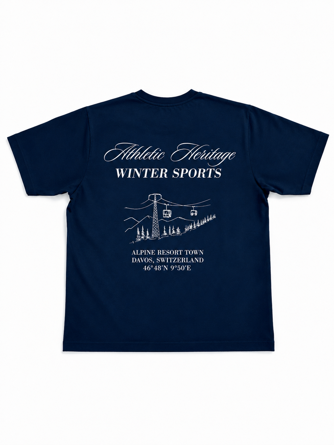 Athletic Heritage Premium Shirt Davos Edition - Navy Blue