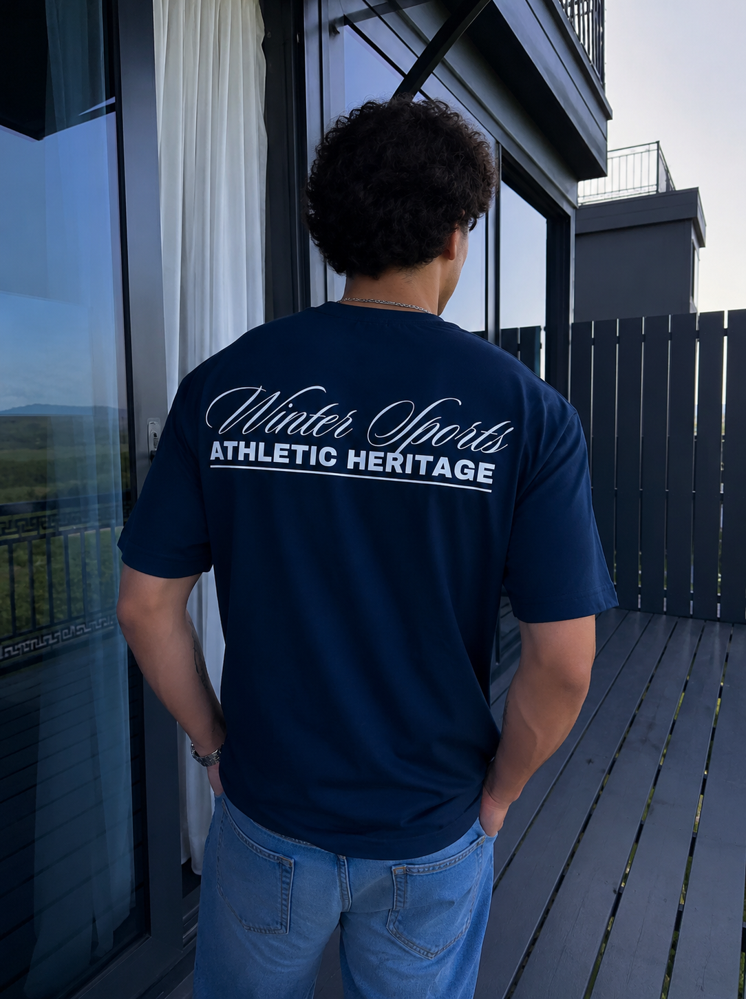 Winter Sports Classic Tshirt - Navy Blue