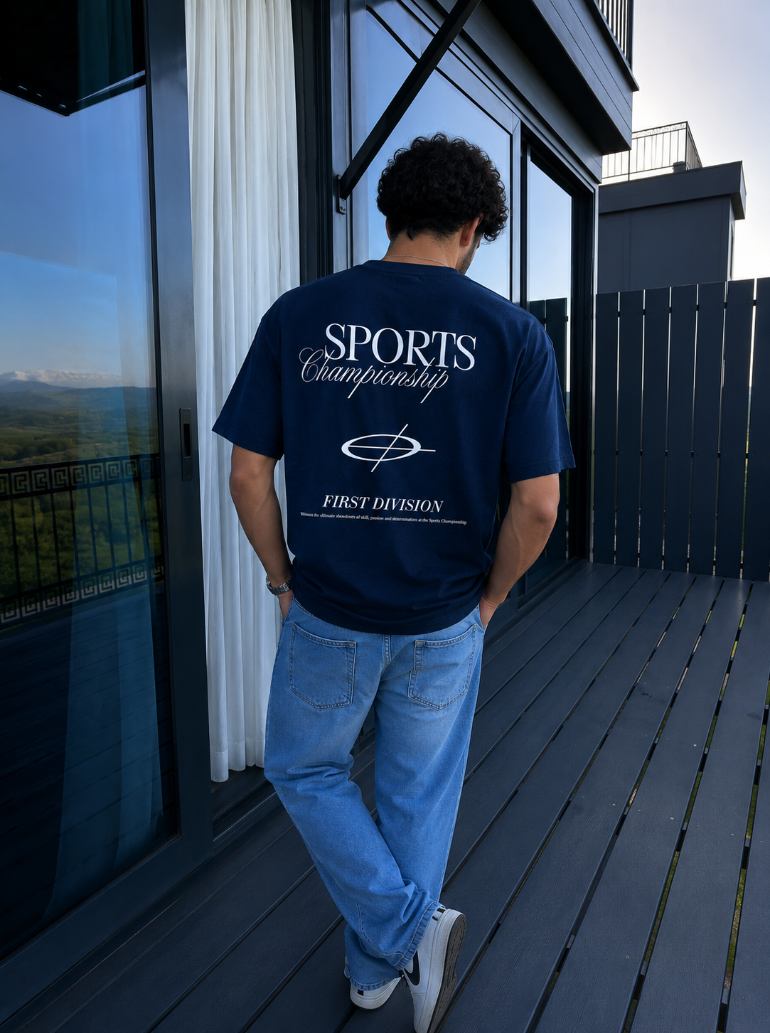 Sports Championship Classic Tshirt - Navy Blue
