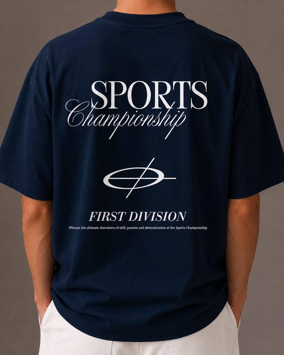Sports Championship Classic Tshirt - Navy Blue