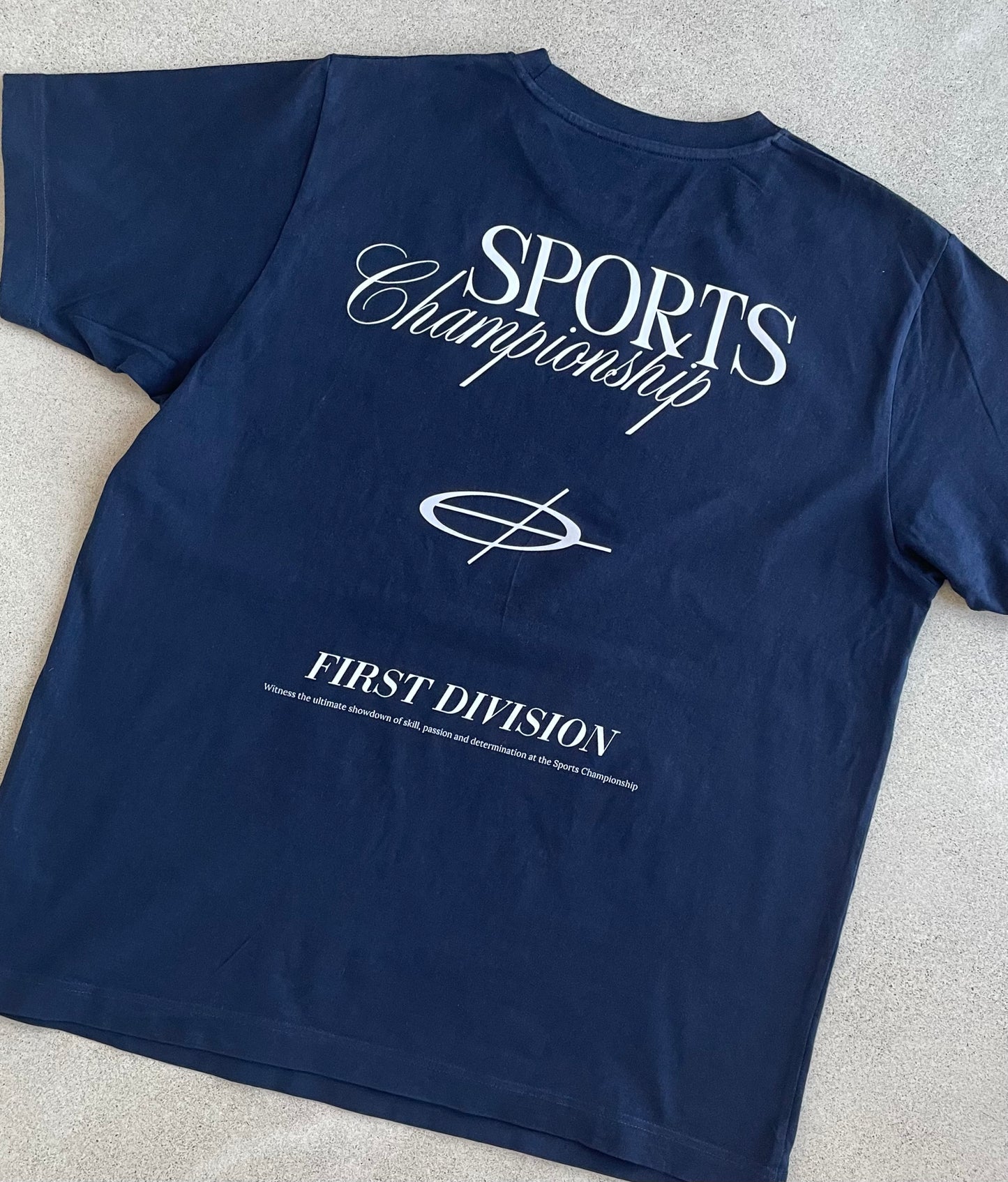 Sports Championship Classic Tshirt - Navy Blue