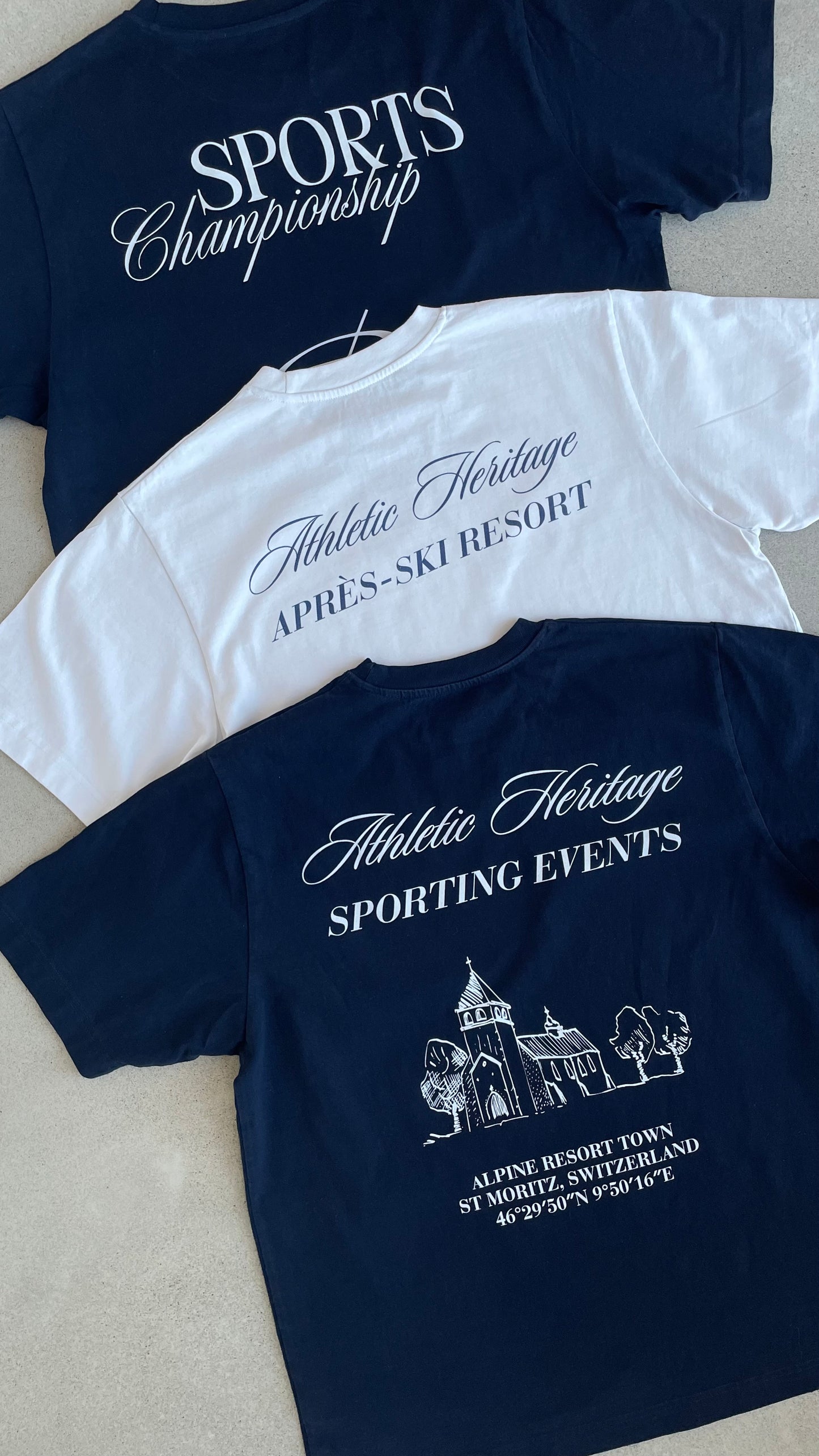 Athletic Heritage Premium Shirt Verbier Edition - Navy Blue